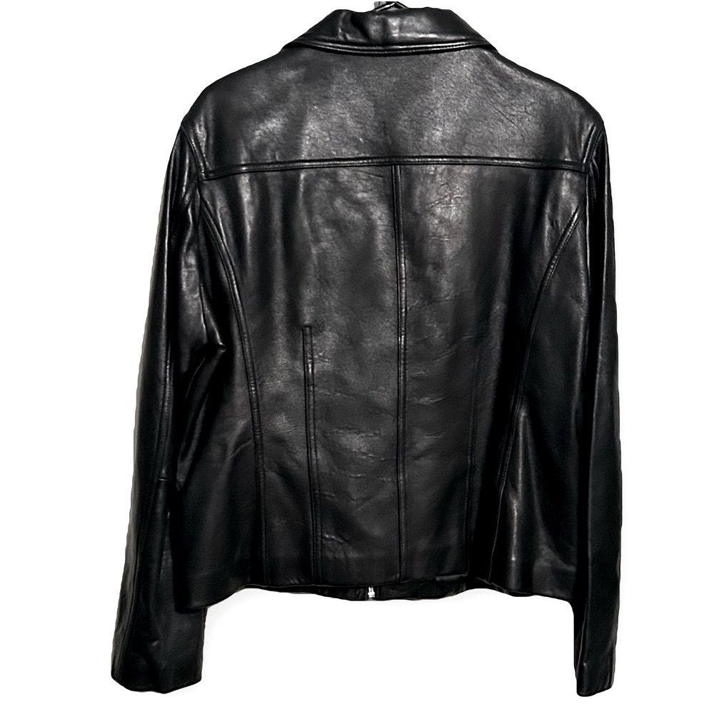 Avanti / Vintage Black Leather Jacket size XL - Picture 2 of 8